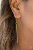 Sonoran Storm - Brass Necklace - Paparazzi Accessories Necklace Bedazzle Me Pretty Mobile Fashion Boutique