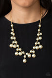 Soon To Be Mrs. - Gold Necklace - Paparazzi Accessories Necklace Bedazzle Me Pretty Mobile Fashion Boutique