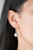 Soon To Be Mrs. - Silver Necklace - Paparazzi Accessories Necklace Bedazzle Me Pretty Mobile Fashion Boutique