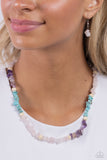 Soothing Stones - Pink Necklace - Paparazzi Accessories Necklace Bedazzle Me Pretty Mobile Fashion Boutique