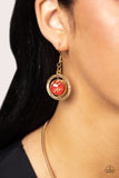 Sophisticated Showcase - Red Necklace - Paparazzi Accessories Necklace Bedazzle Me Pretty Mobile Fashion Boutique