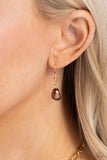 Sophisticated Squared - Brown Necklace - Paparazzi Accessories Necklace Bedazzle Me Pretty Mobile Fashion Boutique