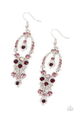 Sophisticated Starlet - Purple Earrings - Paparazzi Accessories Earrings Bedazzle Me Pretty Mobile Fashion Boutique