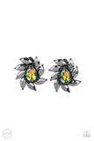 Sophisticated Swirl - Multi Clip-On Earrings - Paparazzi Accessories Clip-On Bedazzle Me Pretty Mobile Fashion Boutique