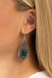 SOUL-ar Flare - Green Earrings - Paparazzi Accessories Earrings Bedazzle Me Pretty Mobile Fashion Boutique