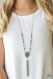 Soul Quest - Blue Necklace - Paparazzi Accessories Necklace Bedazzle Me Pretty Mobile Fashion Boutique