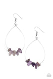 South Beach Serenity - Purple Earrings - Paparazzi Accessories Earrings Bedazzle Me Pretty Mobile Fashion Boutique
