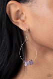 South Beach Serenity - Purple Earrings - Paparazzi Accessories Earrings Bedazzle Me Pretty Mobile Fashion Boutique