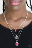 Southern Roots - Pink Necklace - Paparazzi Accessories Necklace Bedazzle Me Pretty Mobile Fashion Boutique