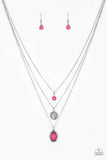 Southern Roots - Pink Necklace - Paparazzi Accessories Necklace Bedazzle Me Pretty Mobile Fashion Boutique