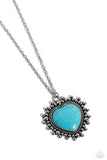 Southwestern Sentiment - Blue Necklace - Paparazzi Accessories Necklace Bedazzle Me Pretty Mobile Fashion Boutique