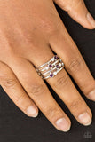 Sparkle Showdown - Purple Ring - Paparazzi Accessories Ring Bedazzle Me Pretty Mobile Fashion Boutique
