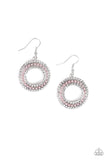 Sparkle Splurge - Pink Earrings - Paparazzi Accessories Earrings Bedazzle Me Pretty Mobile Fashion Boutique