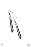 Sparkle Stream - Black Earrings - Paparazzi Accessories Earrings Bedazzle Me Pretty Mobile Fashion Boutique