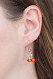 Sparkling Sophistication - Orange Necklace - Paparazzi Accessories Necklace Bedazzle Me Pretty Mobile Fashion Boutique