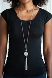 Sparkling Spectacle - White Necklace - Paparazzi Accessories Necklace Bedazzle Me Pretty Mobile Fashion Boutique