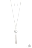 Sparkling Spectacle - White Necklace - Paparazzi Accessories Necklace Bedazzle Me Pretty Mobile Fashion Boutique