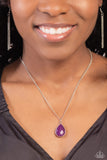 Sparkling Stones - Purple Necklace - Paparazzi Accessories Necklace Bedazzle Me Pretty Mobile Fashion Boutique