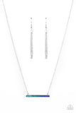 Sparkly Spectrum - Blue Necklace - Paparazzi Accessories Necklace Bedazzle Me Pretty Mobile Fashion Boutique