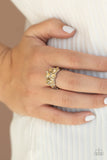 Sparkly State of Mind - Brown Ring - Paparazzi Accessories Ring Bedazzle Me Pretty Mobile Fashion Boutique