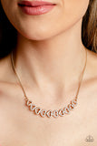 Sparkly Suitor - Gold Necklace - Paparazzi Accessories Necklace Bedazzle Me Pretty Mobile Fashion Boutique