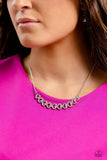 Sparkly Suitor - White Necklace - Paparazzi Accessories Necklace Bedazzle Me Pretty Mobile Fashion Boutique