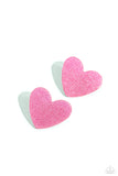 Sparkly Sweethearts - Pink Post Earrings - Paparazzi Accessories Post Earrings Bedazzle Me Pretty Mobile Fashion Boutique