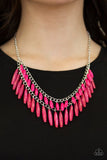 Speak Of The DIVA - Pink Necklace - Paparazzi Accessories Necklace Bedazzle Me Pretty Mobile Fashion Boutique