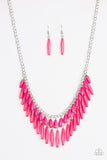Speak Of The DIVA - Pink Necklace - Paparazzi Accessories Necklace Bedazzle Me Pretty Mobile Fashion Boutique