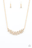 Special Treatment - Gold Necklace - Paparazzi Accessories Necklace Bedazzle Me Pretty Mobile Fashion Boutique