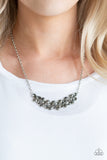 Special Treatment - Silver Necklace - Paparazzi Accessories Necklace Bedazzle Me Pretty Mobile Fashion Boutique
