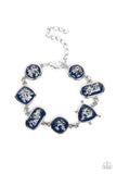 Speckled Shimmer - Blue Bracelet - Paparazzi Accessories Bracelet Bedazzle Me Pretty Mobile Fashion Boutique
