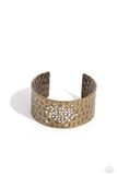 Speckled Sparkle - Brass Bracelet - Paparazzi Accessories Bracelet Bedazzle Me Pretty Mobile Fashion Boutique