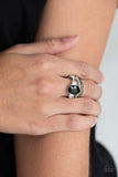 Spectacular Sparkle - Black Ring - Paparazzi Accessories Ring Bedazzle Me Pretty Mobile Fashion Boutique