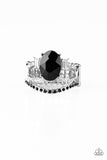 Spectacular Sparkle - Black Ring - Paparazzi Accessories Ring Bedazzle Me Pretty Mobile Fashion Boutique