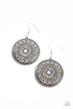 Spellbinding Botanicals - Blue Earrings - Paparazzi Accessories Earrings Bedazzle Me Pretty Mobile Fashion Boutique