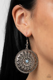 Spellbinding Botanicals - Blue Earrings - Paparazzi Accessories Earrings Bedazzle Me Pretty Mobile Fashion Boutique