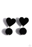 Spherical Sweethearts - Black Post Earrings - Paparazzi Accessories Post Earrings Bedazzle Me Pretty Mobile Fashion Boutique