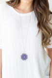Spin Your PINWHEELS - Purple Necklace - Paparazzi Accessories Necklace Bedazzle Me Pretty Mobile Fashion Boutique