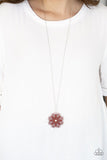 Spin Your PINWHEELS - Red Necklace - Paparazzi Accessories Necklace Bedazzle Me Pretty Mobile Fashion Boutique