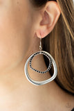 Spinning With Sass - Black Earrings - Paparazzi Accessories Earrings Bedazzle Me Pretty Mobile Fashion Boutique