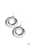 Spiraling Out of Control - Silver Earrings - Paparazzi Accessories Earrings Bedazzle Me Pretty Mobile Fashion Boutique
