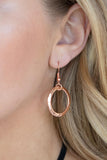 Spiraling Out of COUTURE - Copper Necklace - Paparazzi Accessories Necklace Bedazzle Me Pretty Mobile Fashion Boutique