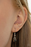 Spiraling Sparkle - Silver Necklace - Paparazzi Accessories Necklace Bedazzle Me Pretty Mobile Fashion Boutique