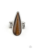 Spiritual Awakening - Brown Ring - Paparazzi Accessories Ring Bedazzle Me Pretty Mobile Fashion Boutique