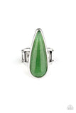 Spiritual Awakening - Green Ring - Paparazzi Accessories Ring Bedazzle Me Pretty Mobile Fashion Boutique