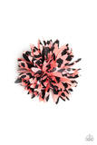 Splattered Splendor - Pink Hair Clip - Paparazzi Accessories Hair Clip Bedazzle Me Pretty Mobile Fashion Boutique