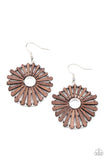 SPOKE Too Soon - Brown Earrings - Paparazzi Accessories Earrings Bedazzle Me Pretty Mobile Fashion Boutique