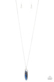 Spontaneous Sparkle - Blue Necklace - Paparazzi Accessories Necklace Bedazzle Me Pretty Mobile Fashion Boutique