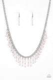 Sporadic Sparkle - Pink Necklace - Paparazzi Accessories Necklace Bedazzle Me Pretty Mobile Fashion Boutique